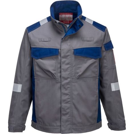 PORTWEST - Giacca multinorma Bizflame grigio / blu (1/2)