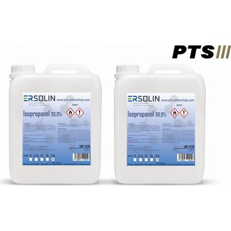 Isopropanol 99,9%(IPA, Isopropylalkohol, 2-Propanol) 20 Liter (2 x 10 L) Kanister ERSOLIN (1/3)