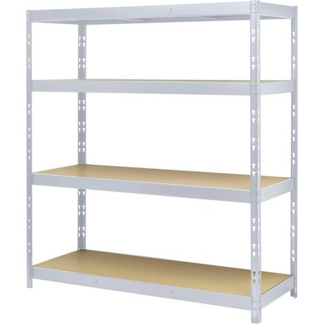 TOOLCRAFT TO-8701227 FACHBODENREGAL 350KG (B X H X T) 1600 X 1800 X 600MM METALL (VERZINKT), MDF PLA