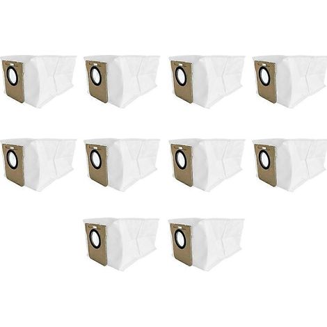 10PCS pour Dreame L10S Ultra / L20 Ultra / S10 Pro / S20 Pro / X10 Ultra / X20 Pro Sac à poussière de remplacement Spare (1/5)