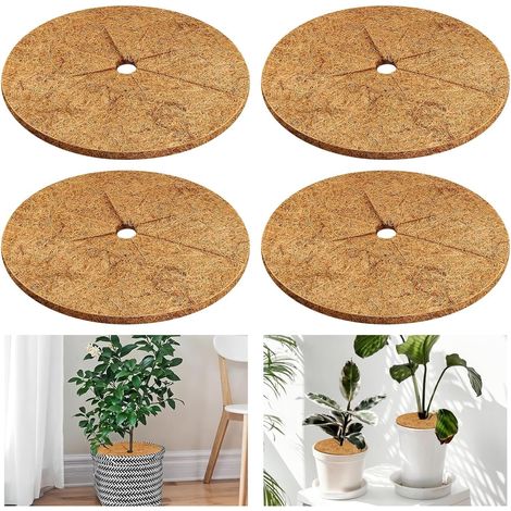 4 Stück Kokosmatten,Natürliche Kokosfasermatte für Pflanzenschutz und Winterschutz,Nachhaltiger Frostschutz und Kälteschutz für Ihre Pflanzen,Schutz vor Nässe, Frost (30CM) (1/5)