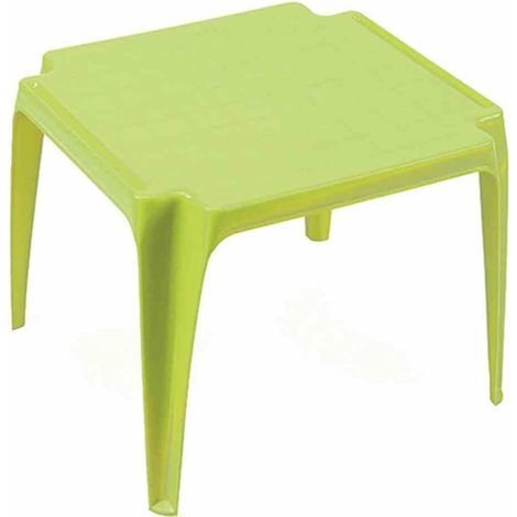 Kinder-Stapeltisch limegreen 50 x 50 cm Vollkunststoff, Monoblock, stapelbar