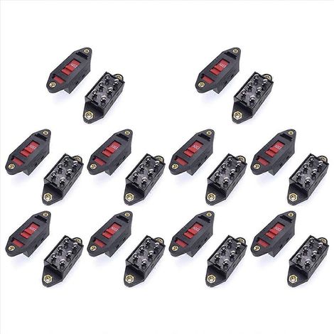 Commutateur de conversion de tension d'alimentation 6 broches 110 V-220 V, interrupteur à bascule coulissant 110 V-220 V adapté aux circuits de commande (1/5)