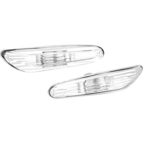 Acouto Clear de L'indicateur Clair Éclairage Latérale avec une luminosité élevée de la Lentille Transparente étanche ABS Imperméable ABS pour E46 320I 325I 330I 2002-2005. (1/5)