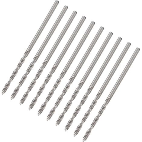 Lot de 10 forets hélicoïdaux à petite tige droite pour perceuse à perles, outils de quincaillerie, 1,75 mm (1/5)