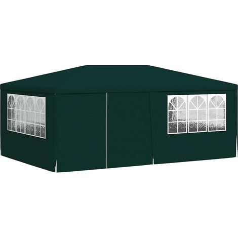 Tente de réception, Pavillon, Pergola, Tente de jardin, avec parois latérales 4x6 m Vert 90 g/m² OIB7857E (1/5)