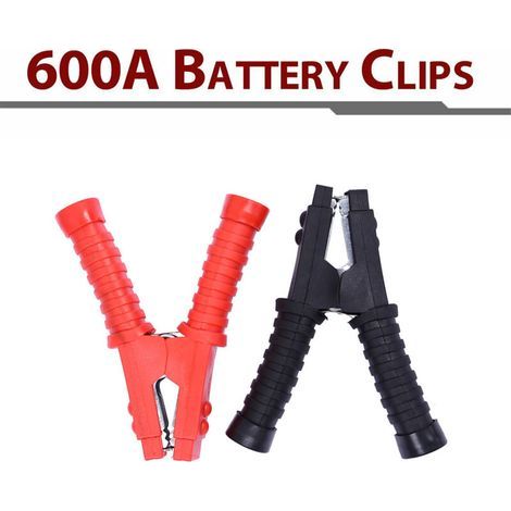Pinces de batterie automobile YD256 en cuivre pur 400 A, pinces de batterie plaquées cuivre, clips de démarrage, une paire (1/5)