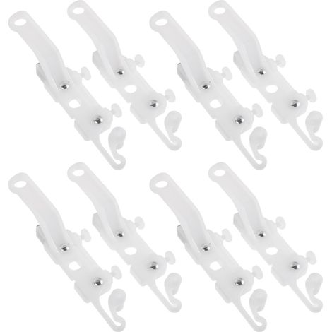 Healeved Lot de 4 paires supports rideaux magnétiques robustes et à fermeture invisible, en (1/5)