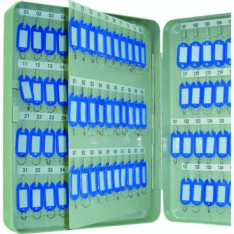 Q-Connect 140 armadietto chiave a parete KF04275, blu, piccolo