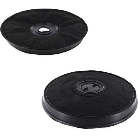 Ersatzteil - Aktivkohlefilter-Set Typ E233 FAC519 EFF57 235X20 mm -  - INDESIT, ARISTON HOTPOINT, ROBLIN, DE DIETRICH, ARTHUR MARTIN ELECTROLUX, BEKO, ZANUSSI, ELECTROLUX, BOSCH, FAURE, ACEC, CRYSTAL,