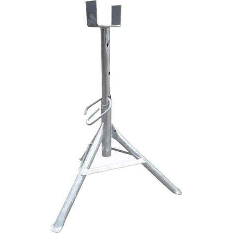 Trépied de platrier zingué 0.50 à 0.80 m – Pieds rectangulaires anti-déformation – Qualité professionnelle pour chantiers intérieurs et extérieurs