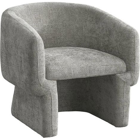 KAYLI Fauteuil cabriolet en tissu taupe