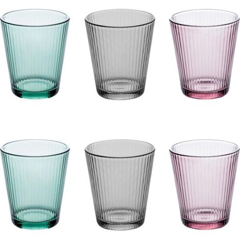 Lot de 6 Verres à Eau "Maleau" 24cl Multicolore (1/5)