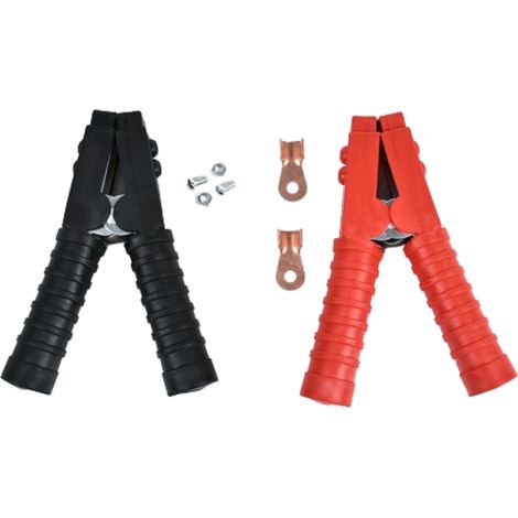 Voiture Pince Alligator Démarrage, Lot de 2 Pièces, Voiture, 600A, 150mm, Câble Démarrage, Électricité Auto, Pince Batterie (1/5)