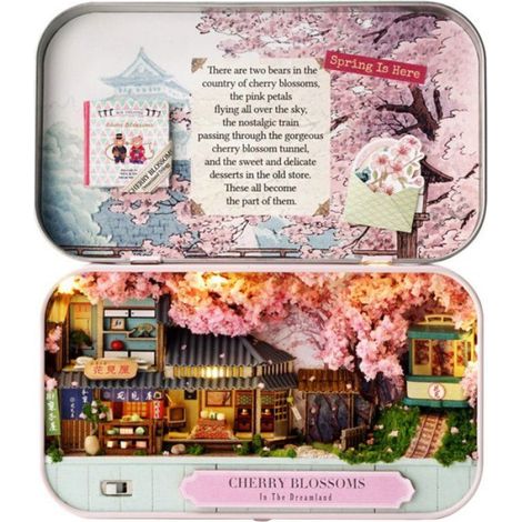 Buchstütze zum Selberbauen – 3D-Buchstützenmodell – Sakura Box Creanook – 14 x 16 x 2,5 cm (1/3)