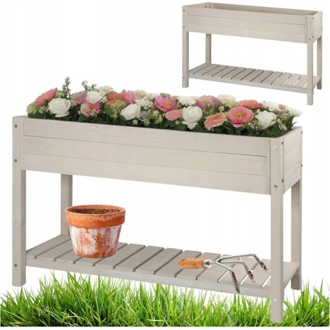 Großer Hochbeet-Pflanzkasten für Gemüse, Blumentopf 117 x 40 x 78 cm (1/5)