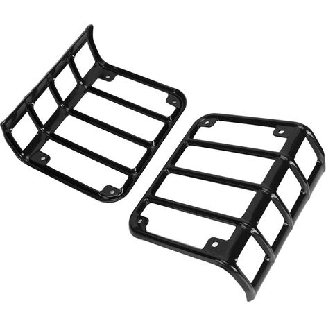 Coperture protezione luci posteriori, adattabili per Jeep Wrangler JK 2007-2017, colore nero (1/3)