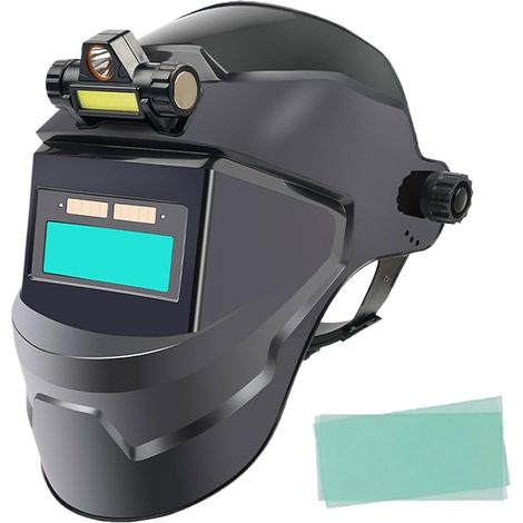Casque de soudage à assombrissement Automatique - Masque de Soudeur à énergie Solaire,Casque de soudage réglable pour l'industrie Automobile, Atelier, (1/5)