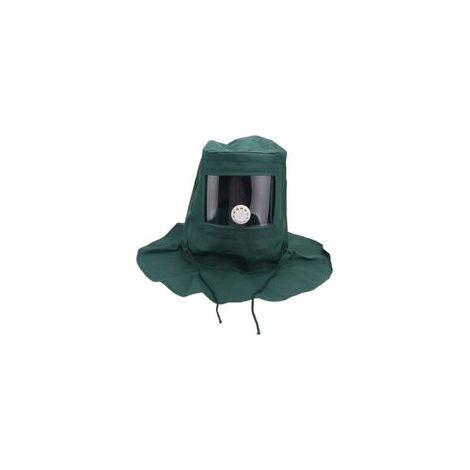 Casque Masque de Protection Anti-Vent Anti-poussière pour Sablage Sableuse (1/4)
