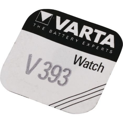 Pile bouton oxyde d'argent Varta 393