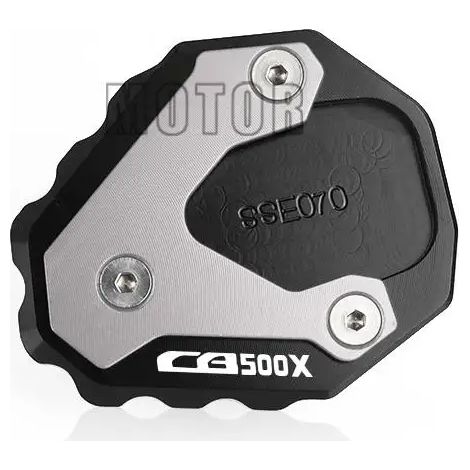 (Gary CB500x) Compatible avec HONDA CB500X CB 500X CB500 X 2017-2021 Moto CNC - Rehausse de béquille latérale - Support de béquille arrière - Maxpower (1/4)