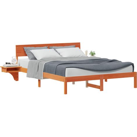 Maison Exclusive - Struttura del letto Marrone cerato 150 x 200 cm Pino massello
