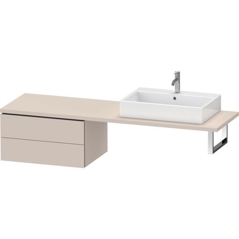 Duravit L-Cube Meuble bas pour console, 2 tiroirs, 720x400x547mm,