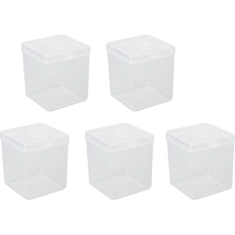 Étui de rangement pour éponges de maquillage x5, boîte transparente anti-poussière, étui de voyage multifonction pour poudre, housse de protection portable (1/5)