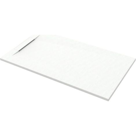 Piatto Doccia 80x140 Marmo Resina Slim H3 Rubino Vertical Bianco