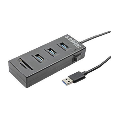 Lecteur multicartes 3 en 1 USB 3.0 SD / Micro SD / 3 x USB3.0 (1/5)