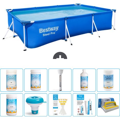 Bestway Bestway Steel Pro Rectangulaire - 300x201x66 cm - 11-pièces  S43350 (1/5)