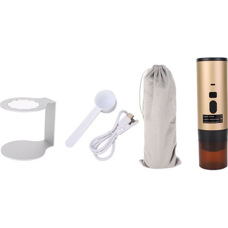 Cafetière portable, entièrement automatique, rechargeable et sans fil pour déguster du champagne en extérieur. (1/2)