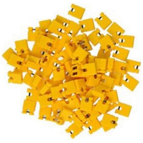 100 pièces de capuchons de cavalier ouverts de 2.54 mm. blocs de court-circuit. connecteurs à broches. (1/5)