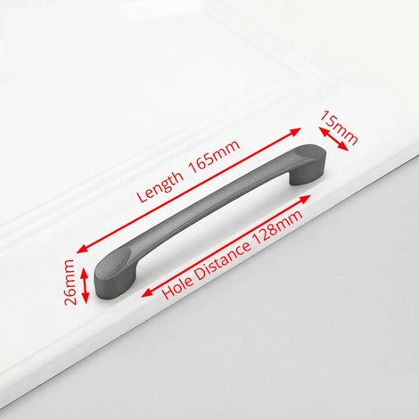 (Lot de 2) Poignées de porte de placard de cuisine en alliage d'aluminium, accessoires et quincaillerie pour meubles