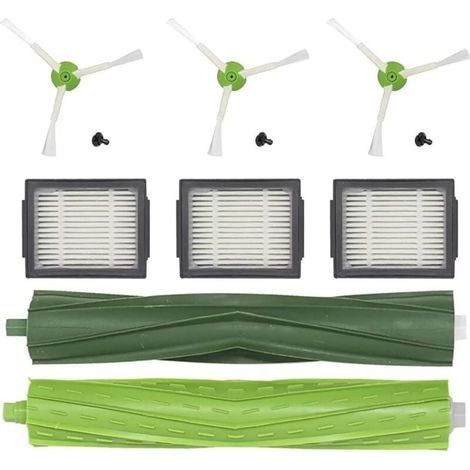 Repuestos para iRobot Roomba i6 i7 i3 i4 i8 E5 E6 Filtro para aspiradora Roomba i3+ i7+ i8+ j7 j7+ Plus Accesorios para Roomba Cepillo lateral para filtro, cepillos de goma multisuperficie (1/5)
