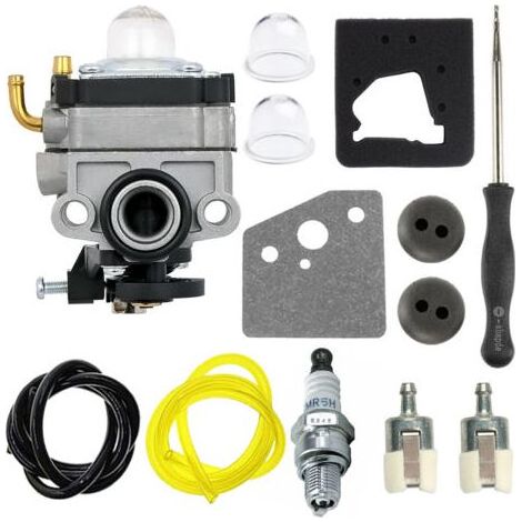 FG100 GX31 Carburateur pour Honda GX22 GX31 4 temps Tiller HHE31C Edger HHT31S UMK431 UMK431K1 Tondeuse/débroussailleuse 16100-ZM5-A95 16100-ZM5-803 avec filtre à air bougie d'allumage (1/5)