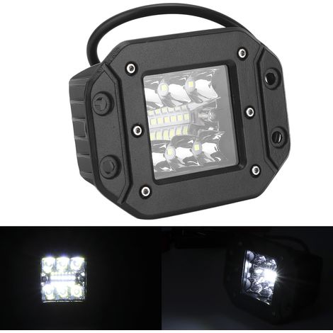42W LED-Arbeitsscheinwerfer, Schutzart IP67, 4D-Linse, fokussierter/schwebender Lichtstrahl, kombiniert mit einem Nebelscheinwerfer, universell für UTV und Quad. (1/5)