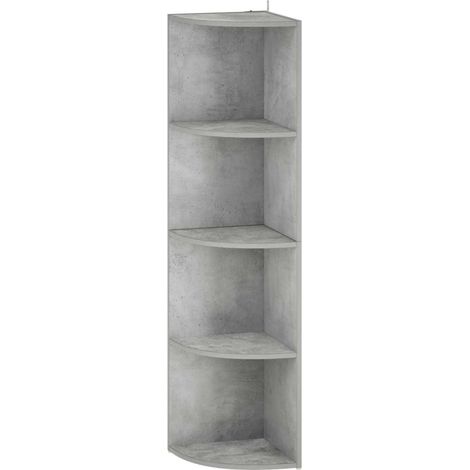 Corner Shelf 4-Tier 41.5 x 41.5 x 143 cm Engineered Wood vidaXL (1/5)