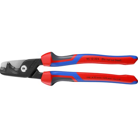 Draper 07107 KNIPEX 95 12 225 StepCut XL Cable shears with Step Cut, 200mm