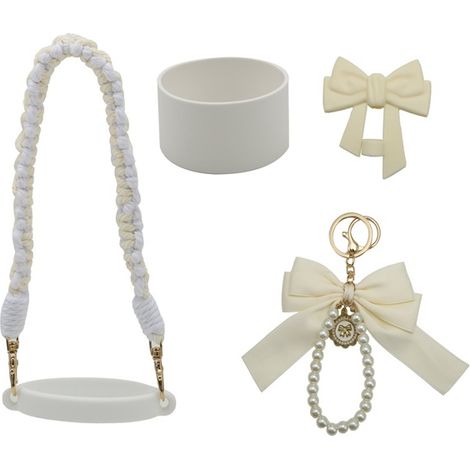 1 set of colors: see photo. Materials: braided rope, silicone, alloy and PVC. Accessory handle for Stanley tumbler. (1/5)