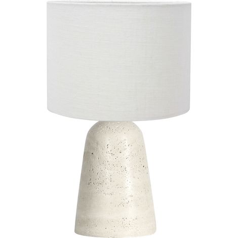 Anne Lighting - lámpara de mesa - Travino - crema blanco - piedra