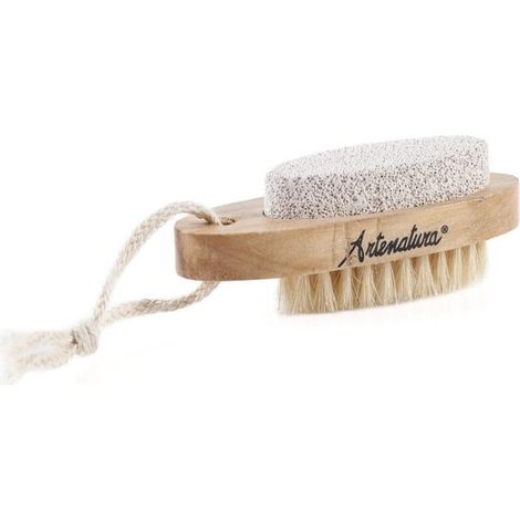 Spazzolino ovale con setole e pietra pomice (kit da 10)
