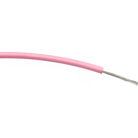 Fil électrique RS PRO BS4808 0,5 mm² 20 AWG, 1 kV c.a., PVC Rose, 100m ( Prix pour Bobine de 100 )