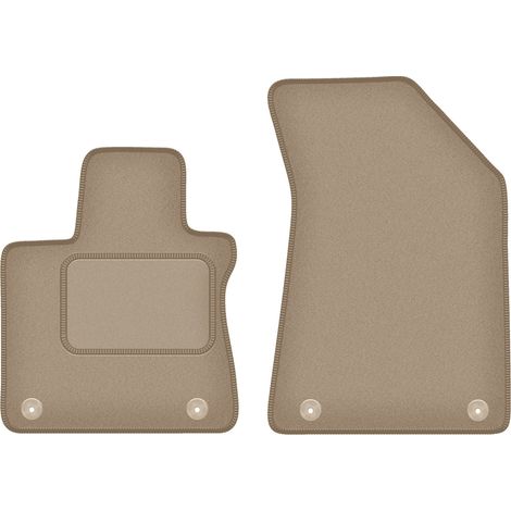 Alfombrillas delanteras para MG HS II SUV (2024-) color beige. (1/5)