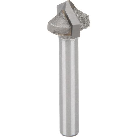 Fraise de gravure en acier au tungstène en forme de V, diamètre de la lame de routeur 16mm pour routeurs CNC, ourlet à fente(120°)