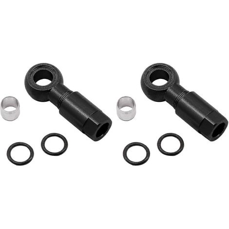 Lot de 2 axes de frein à disque hydrauliques pour vélo (embouts olive) compatibles avec les freins SLX et XTR, noirs.