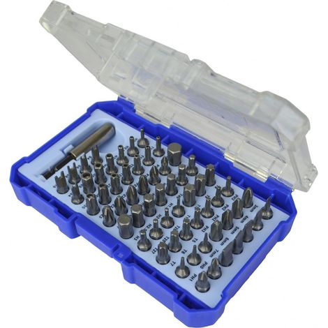Coffret d'embouts de tournevis Faithfull, 61 pièces, taille unique, multicolore