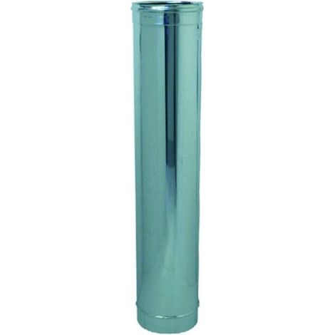 Tubo In Acciaio Inox Per Canna Fumaria   Cm 12 - Mt 1 (Senza Guarnizioni)