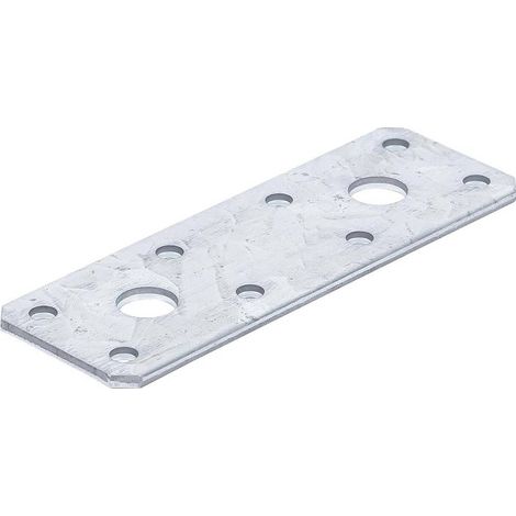 Plaque de Fixation Plate 100 x 35 x 2 mm - Acier, Résistante et Polyvalente - D-Work (1/5)