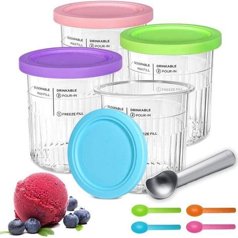 Ninja Creamy Deluxe Set mit 4 Eismaschinenbehältern NC501 und NC500 Serie, 680 ml, 11-in-1, BPA-frei, spülmaschinenfest (1/5)